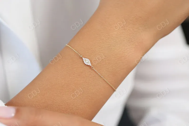 0.15 Ctw Evil Eye Lab Grown Diamond Bracelet