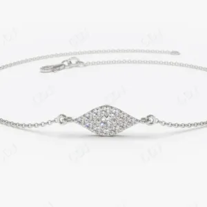 0.15 Ctw Evil Eye Lab Grown Diamond Bracelet
