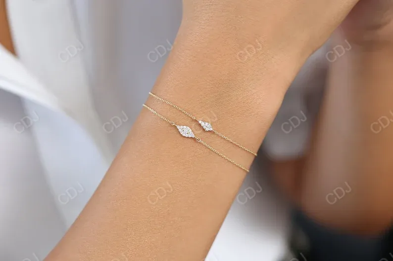 0.15 Ctw Evil Eye Lab Grown Diamond Bracelet