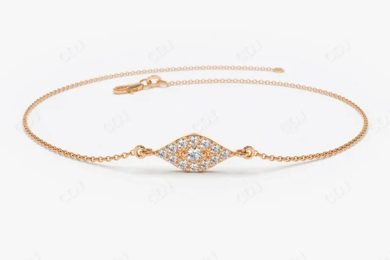 0.15 Ctw Evil Eye Lab Grown Diamond Bracelet