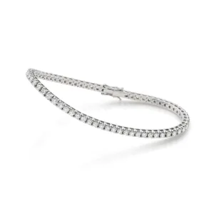 18ct White Gold Diamond Tennis Bracelet - 0.75ct