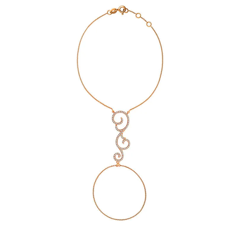 18k Gold Bohemian Style 2 Way Diamond Bracelet