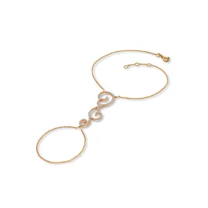 18k Gold Bohemian Style 2 Way Diamond Bracelet