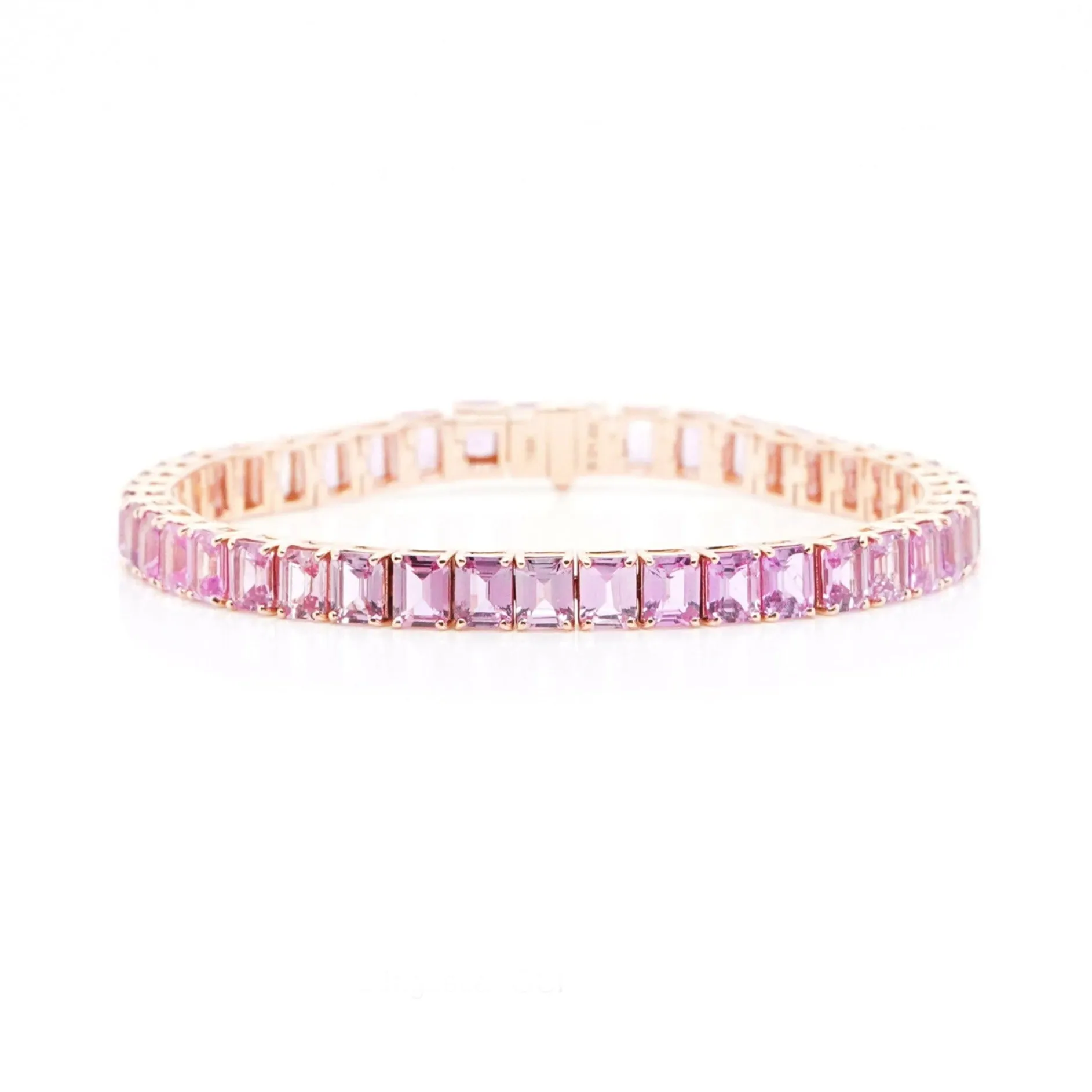 21.03 cts Octagon Fancy Sapphire Tennis Bracelet