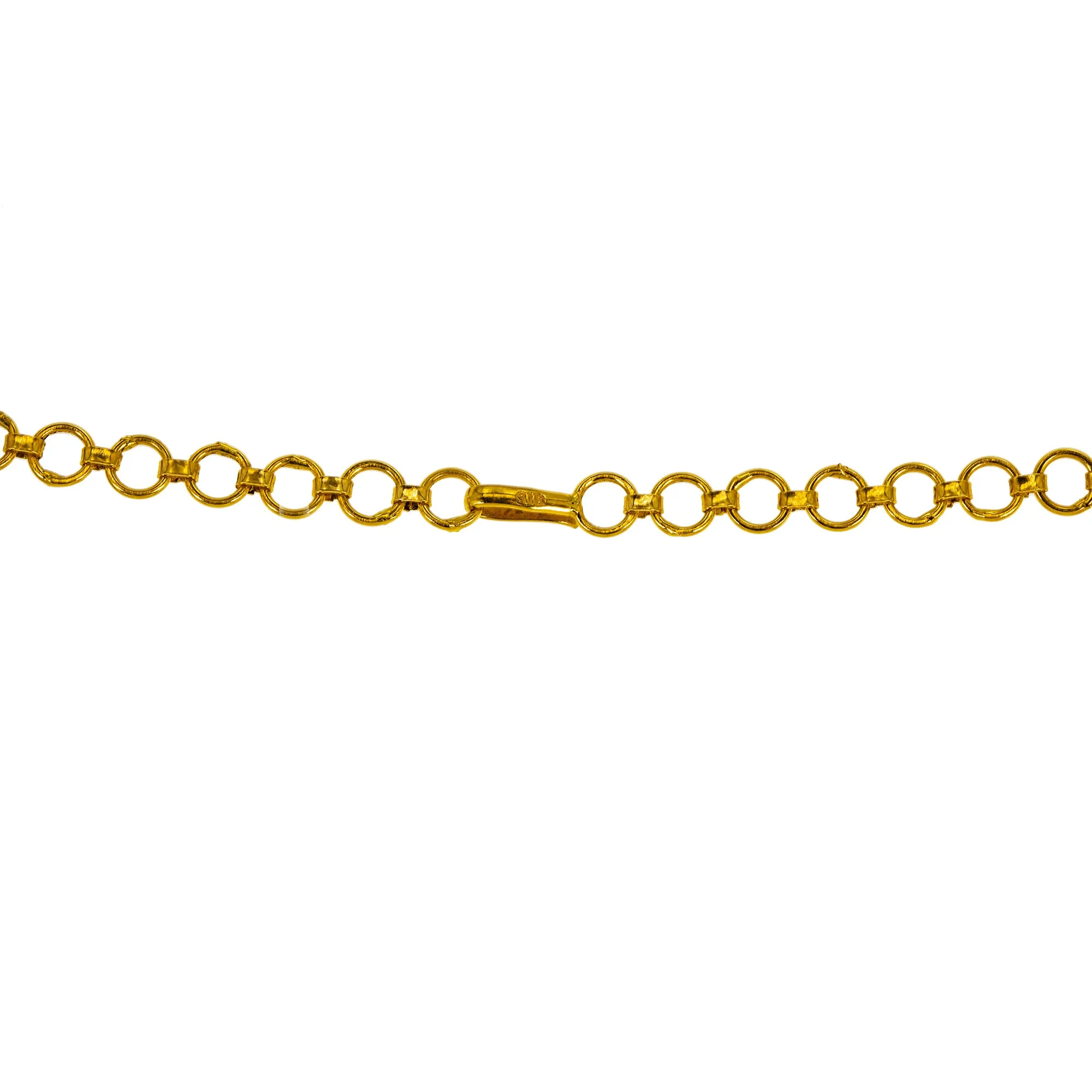 22K Yellow Gold, Kundan & Ruby Necklace & Earrings Set (82.4 grams)