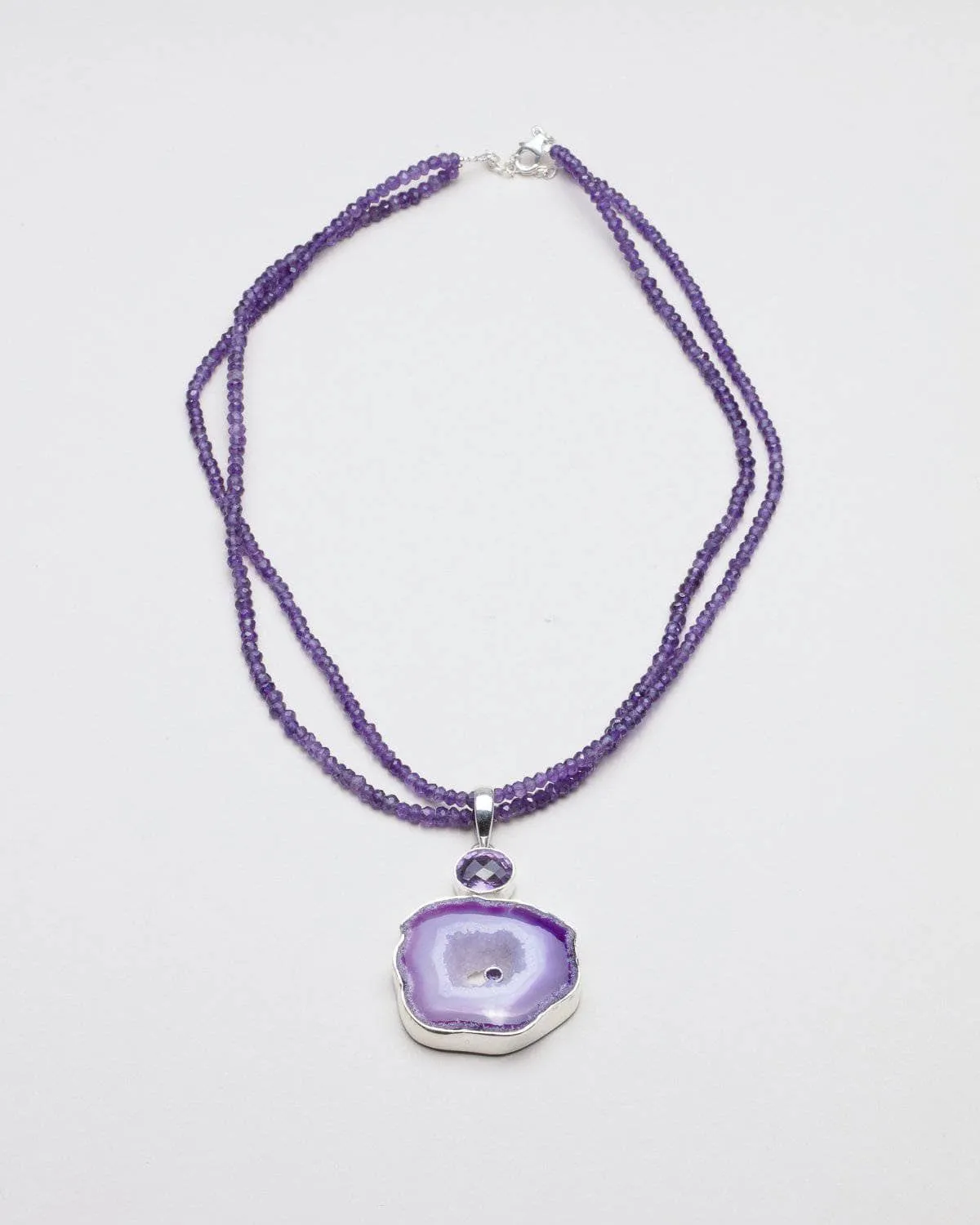 Amethyst Geode Necklace - One-of-a-Kind