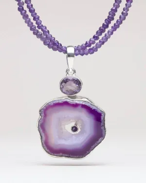 Amethyst Geode Necklace - One-of-a-Kind