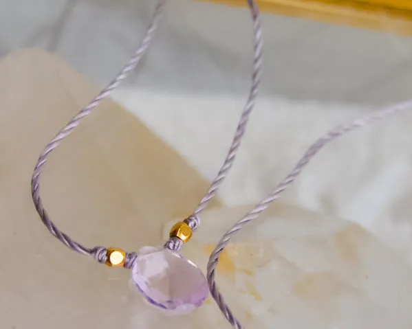 Amethyst Minimal Necklace