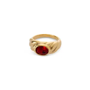 Aubrey Ring - Ruby Red