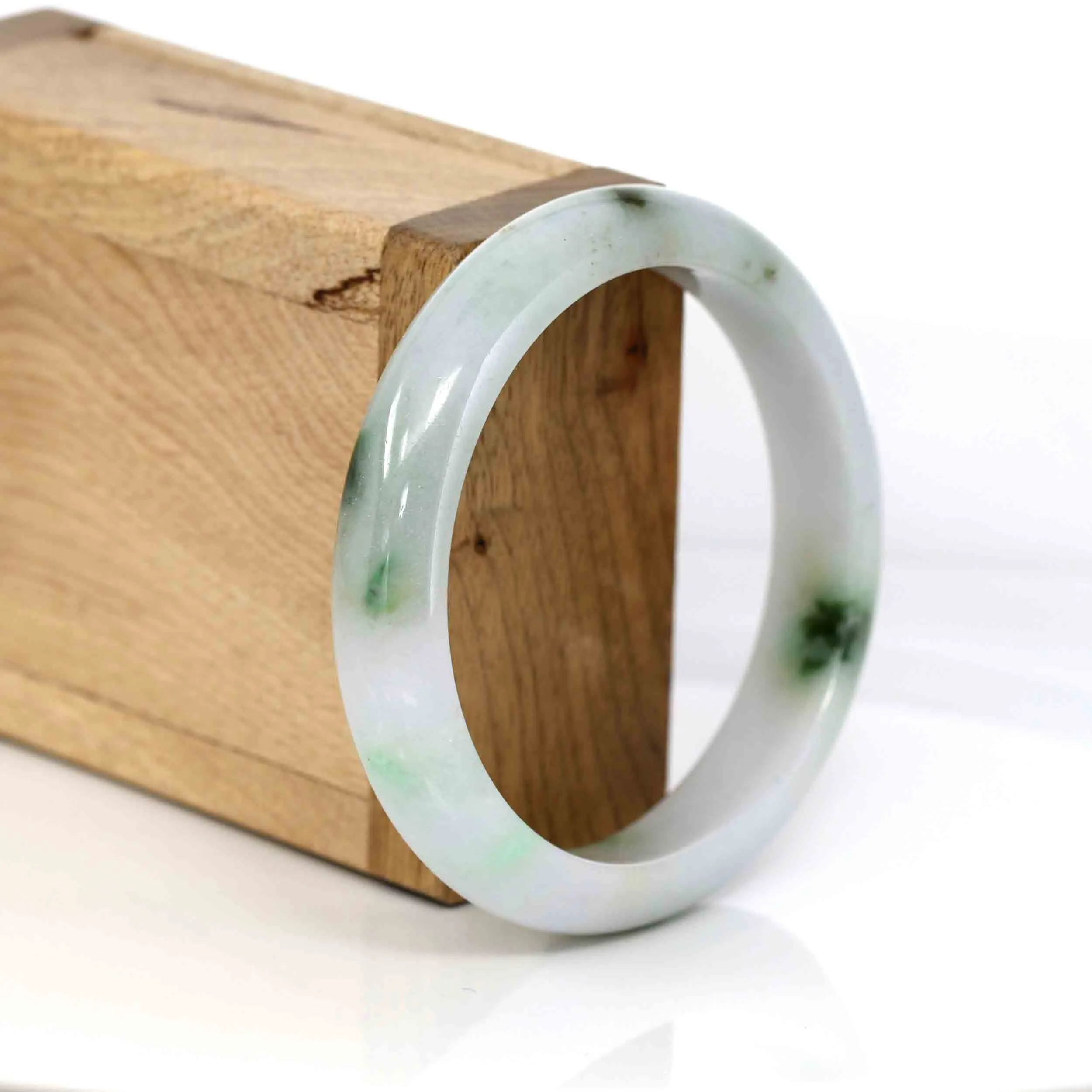 Baikalla Classic Real Jade Jadeite Bangle Bracelet (57.62 mm) #566