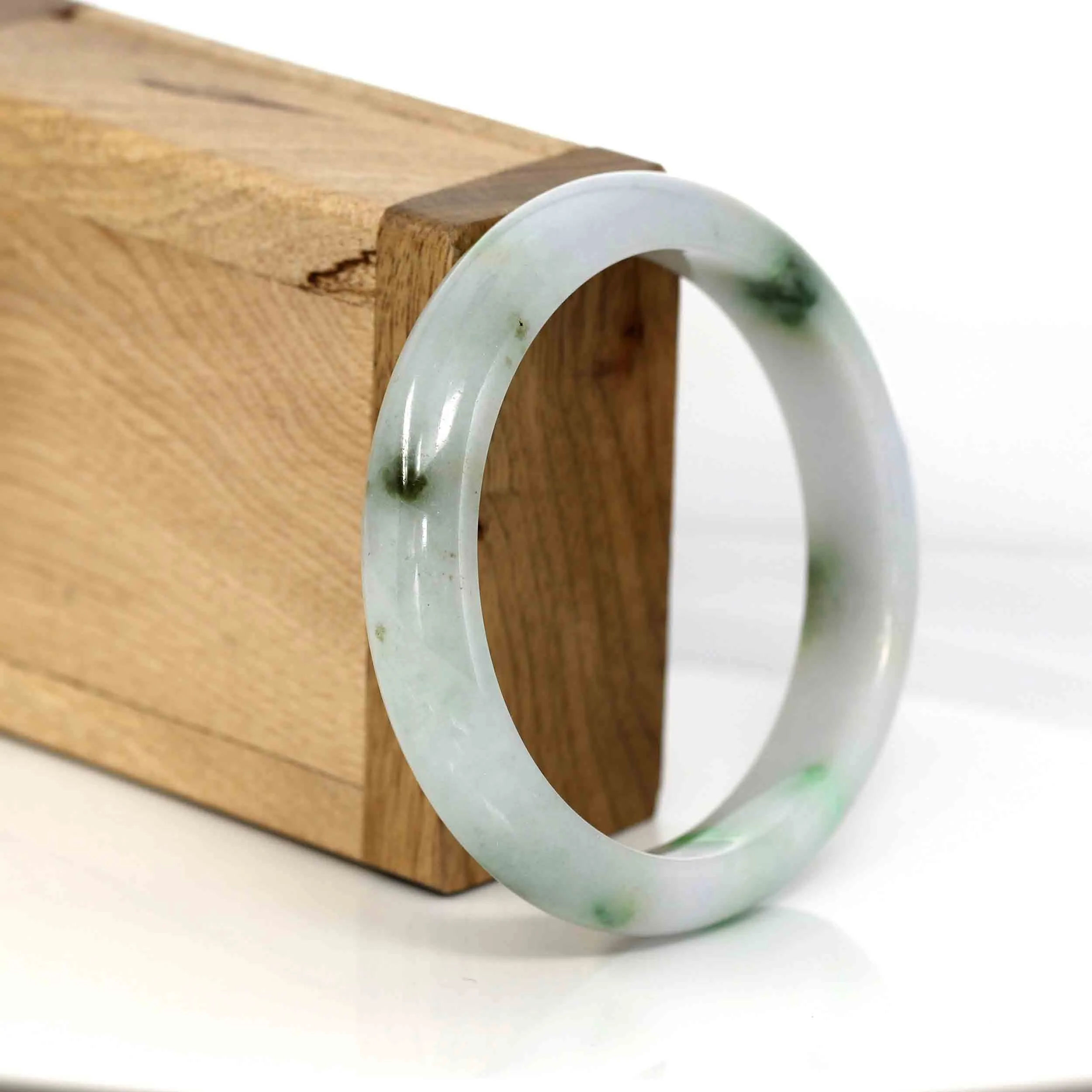 Baikalla Classic Real Jade Jadeite Bangle Bracelet (57.62 mm) #566