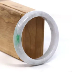 Baikalla™ "Classic Bangle" Genuine Burmese Green Jadeite Jade Bangle Bracelet (58.38mm) #T227