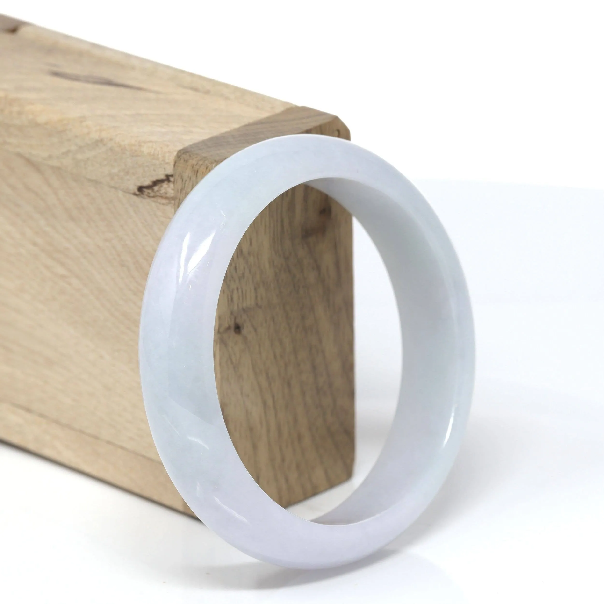 Baikalla™ "Classic Bangle" Genuine Burmese High Quality Jadeite Jade Bangle Bracelet (57.3mm)#145