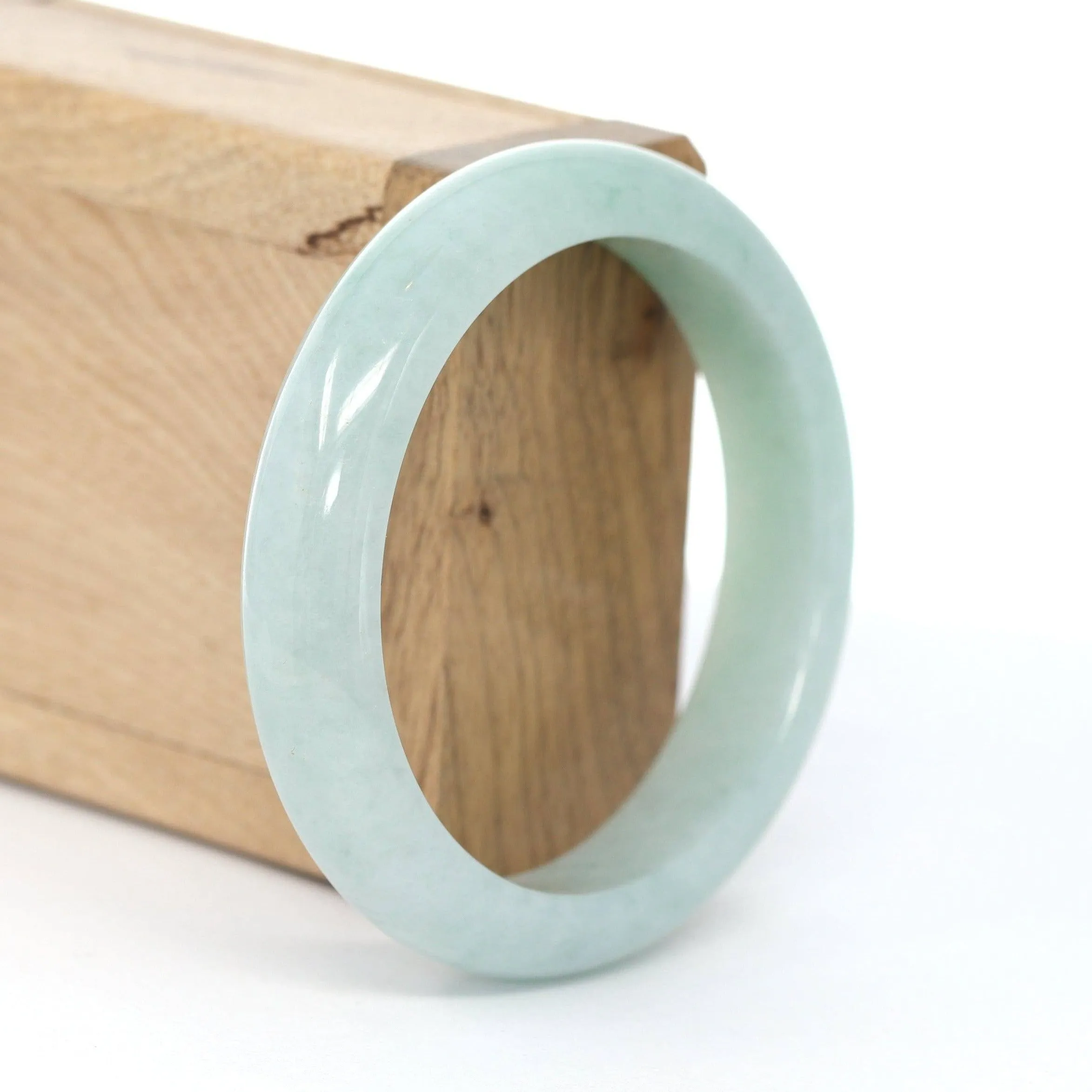 Baikalla "Classic Bangle"Natural Burmese Jadeite Jade Bangle ( 57.4 mm )#609