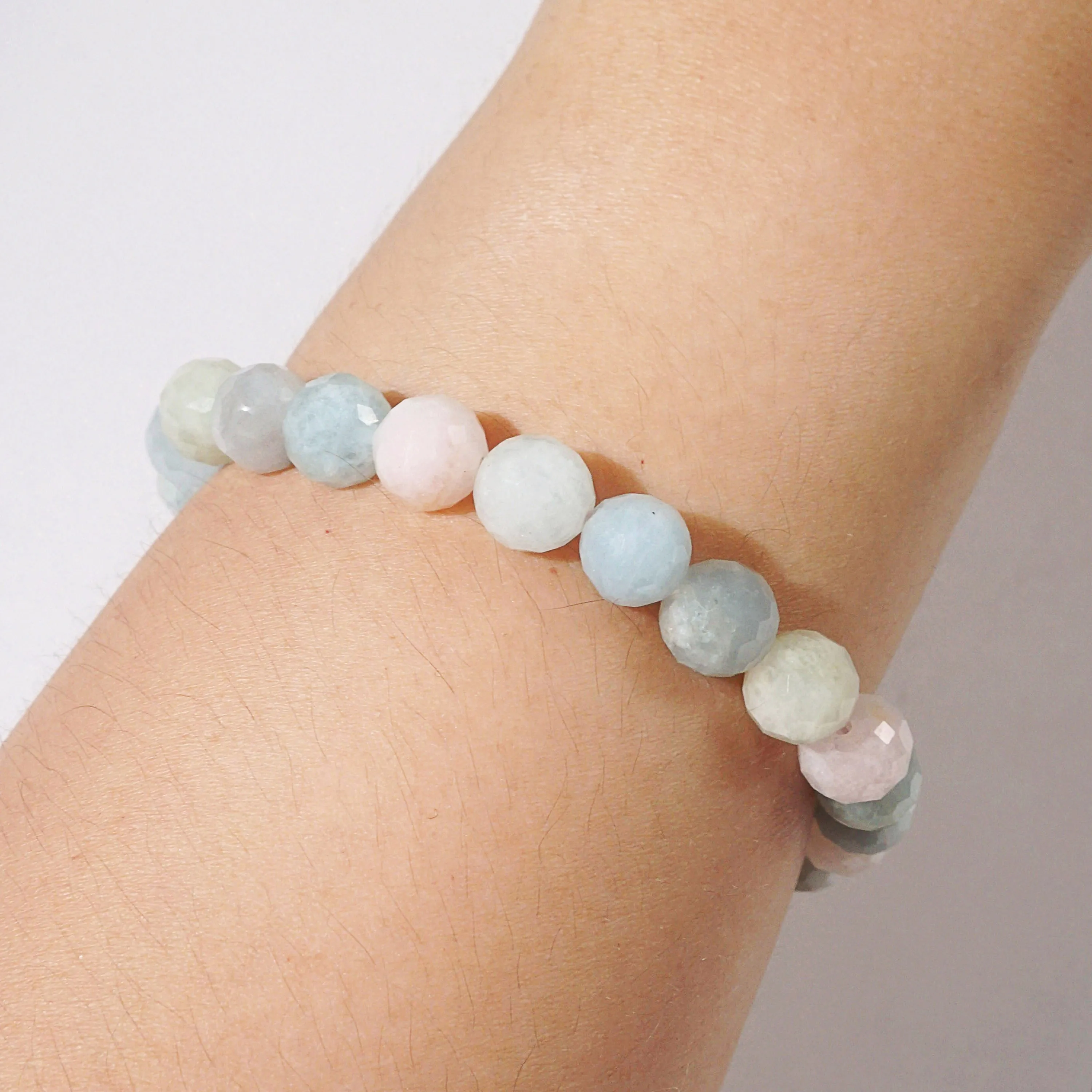 Beryl Faceted 8mm