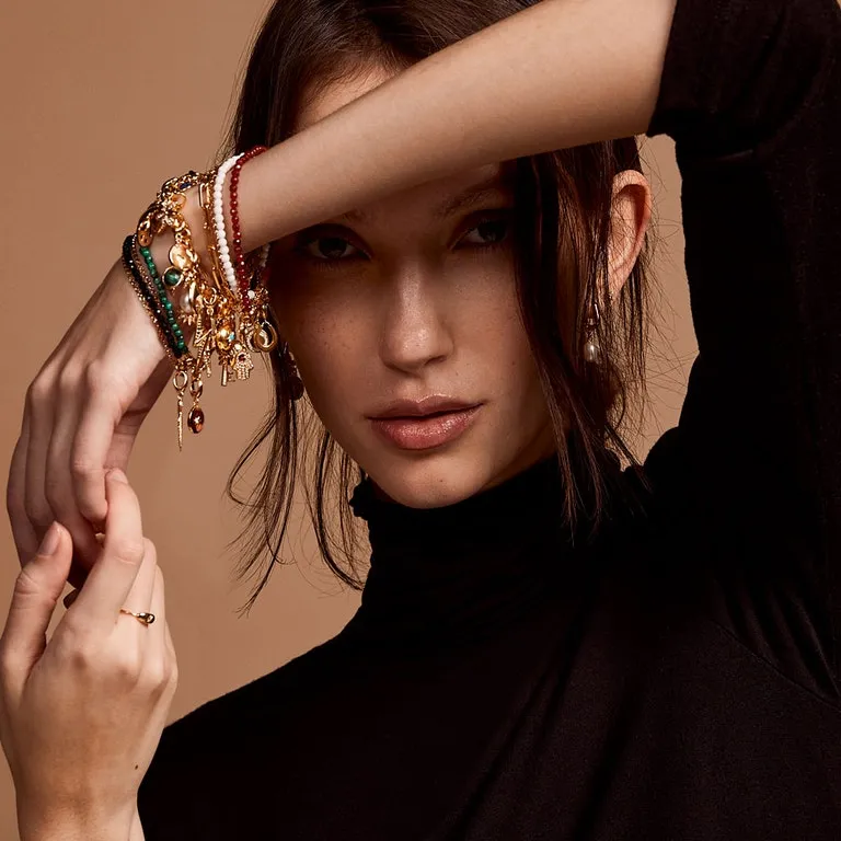Biography Black Spinel Bracelet - Gold - 55000YBKB