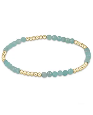 Blissful Pattern 2.5 mm Bead Bracelet - Amazonite