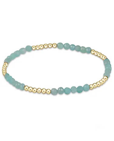 Blissful Pattern 2.5 mm Bead Bracelet - Amazonite