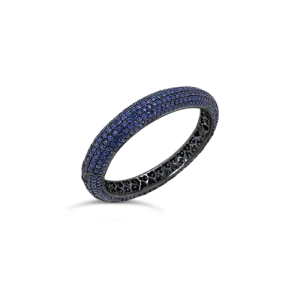 Blue Sapphire Bangle Bracelet