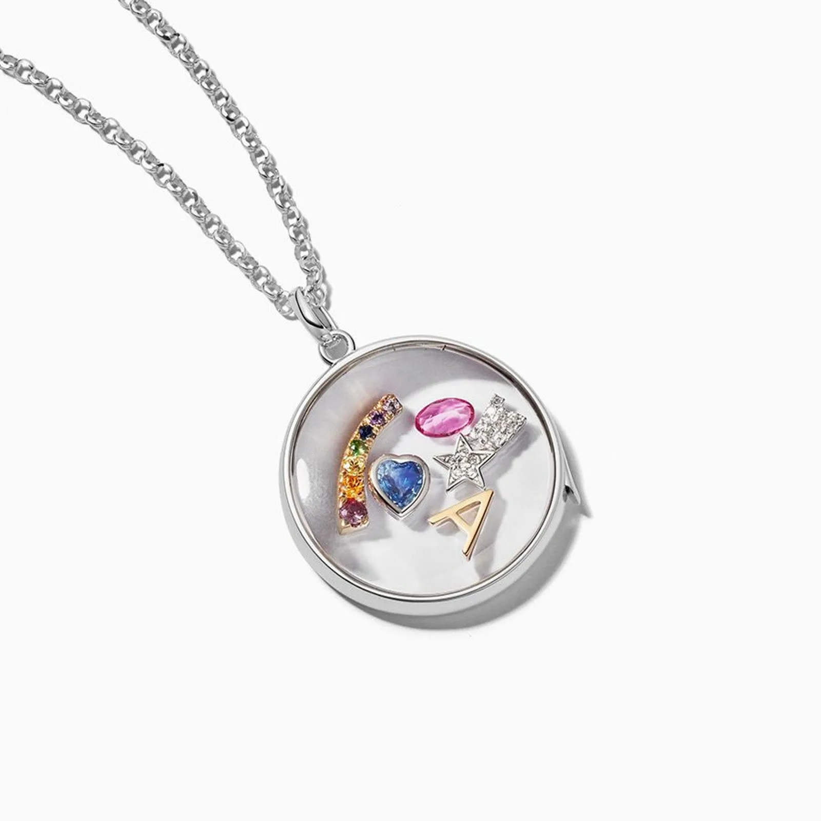 Blue Sapphire Heart Charm