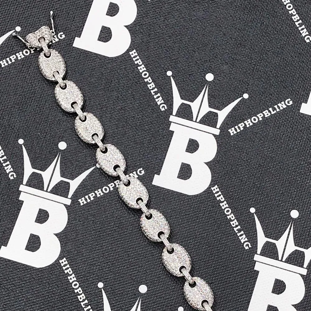 Bubble Mariner Link Iced Out Hip Hop Bracelet