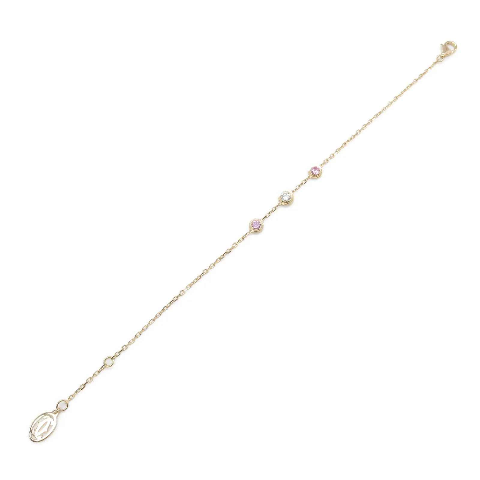 Cartier Pink Gold Diamond Sapphire Bracelet