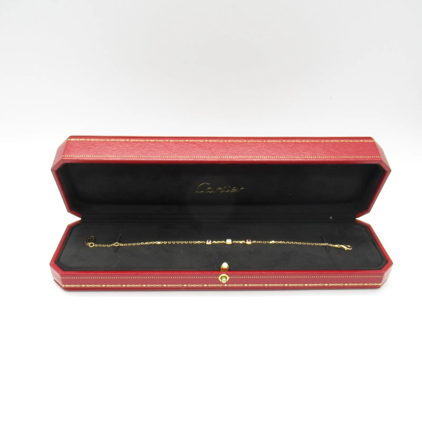 Cartier Pink Gold Diamond Sapphire Bracelet