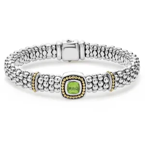 Caviar Color 9mm Peridot Caviar Bracelet
