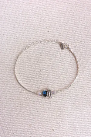 Chan Luu Aquamarine Silver Meso Bracelet