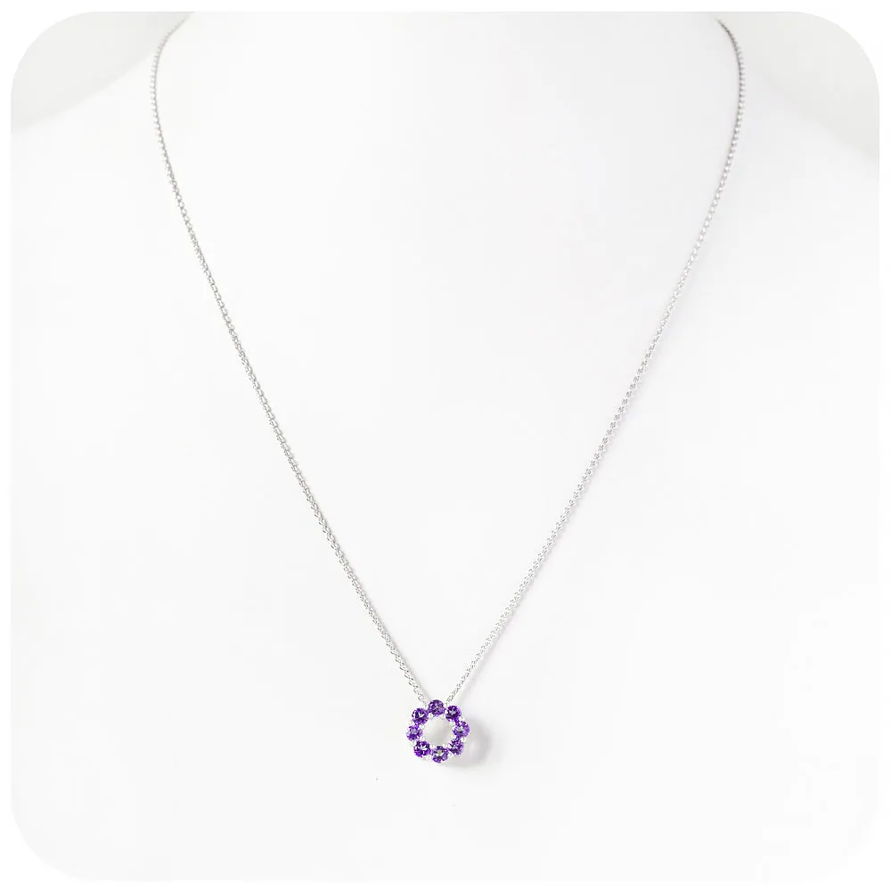 Circle of Life Necklace - Amethyst