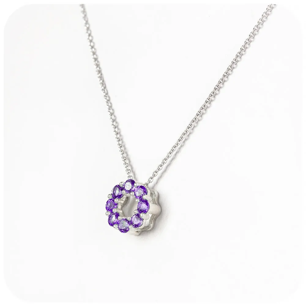 Circle of Life Necklace - Amethyst