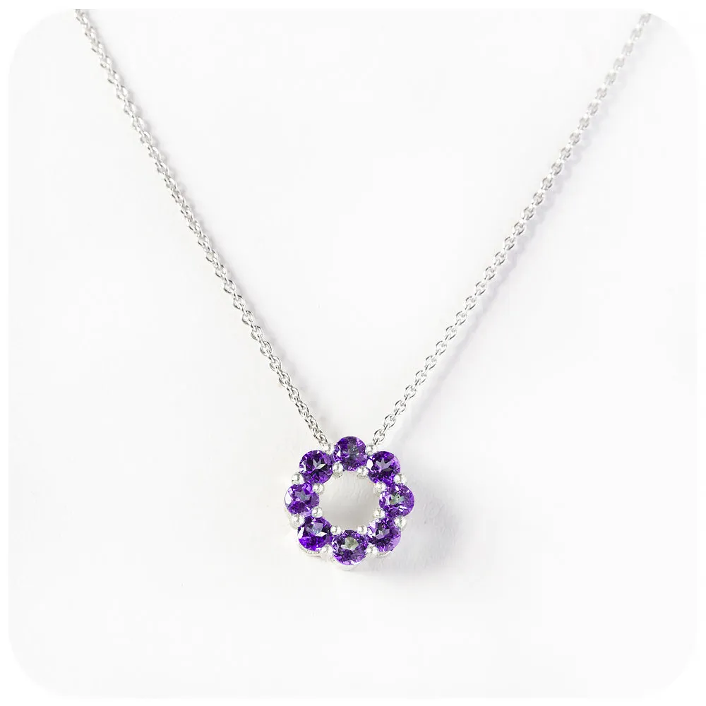 Circle of Life Necklace - Amethyst