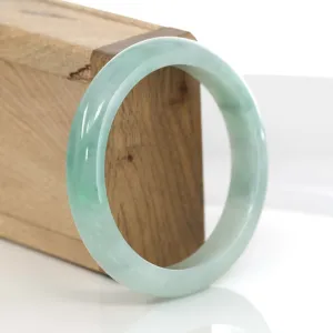 Classic Genuine Green Jadeite Jade Bangle (56.76 mm) #364