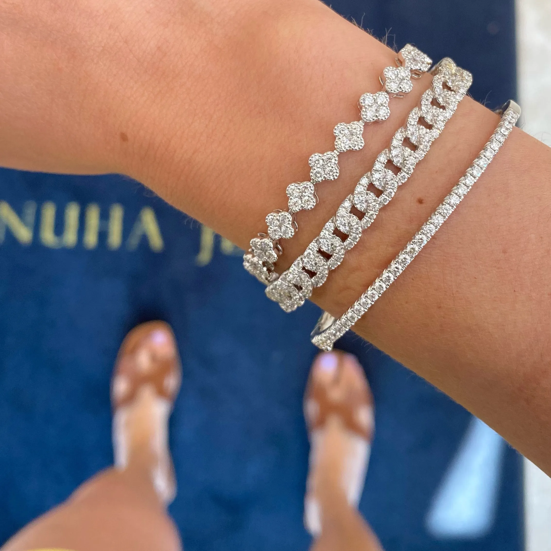 Diamond Quatrefoil Bracelet