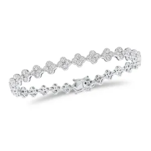 Diamond Quatrefoil Bracelet
