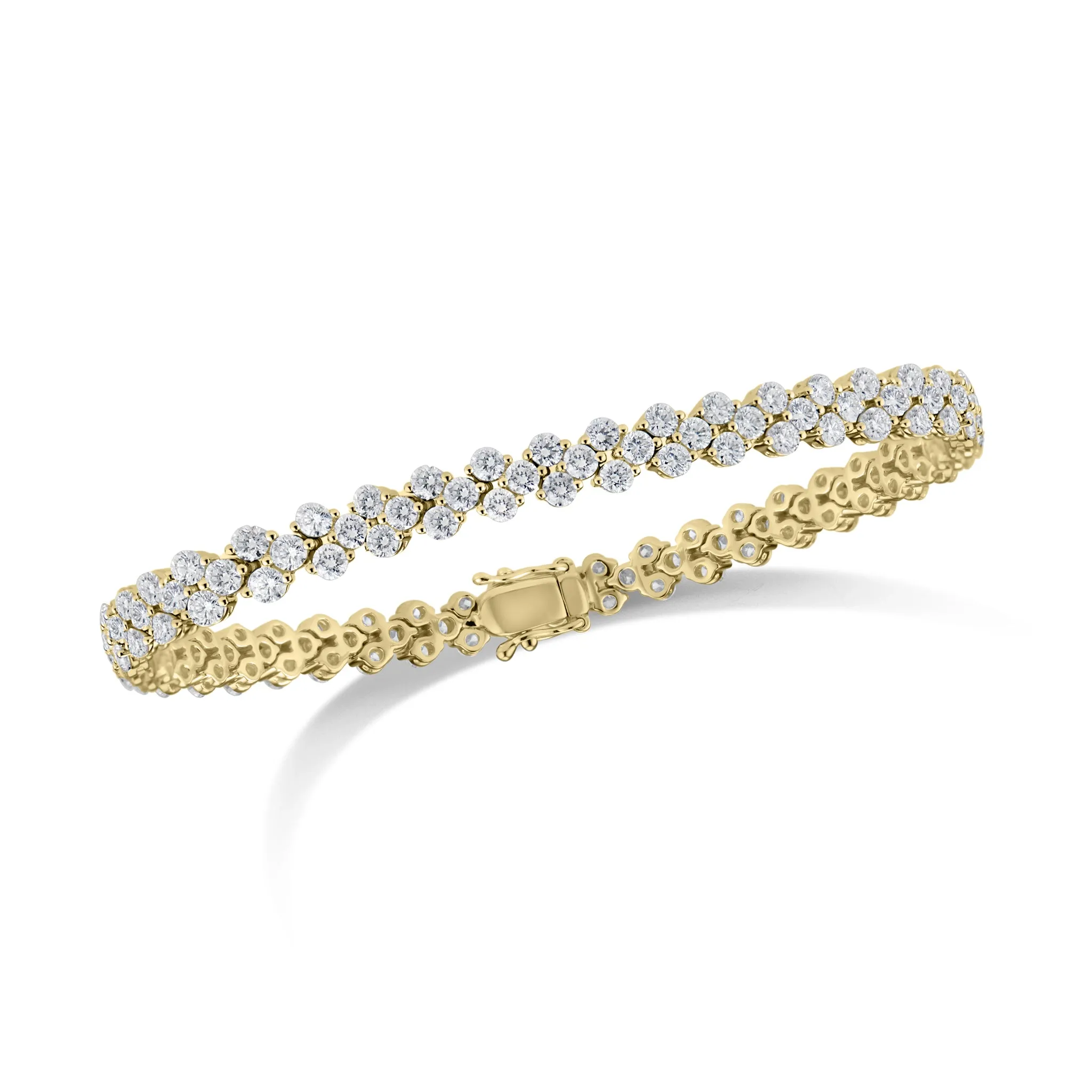Diamond Quatrefoil Tennis Bracelet