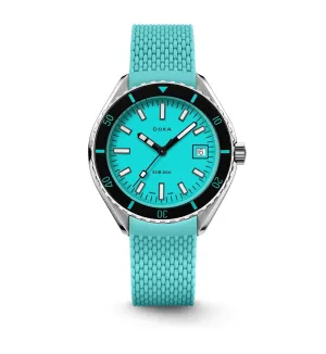 DOXA Sub 200 Aquamarine Rubber Standard - 799.10.241.10