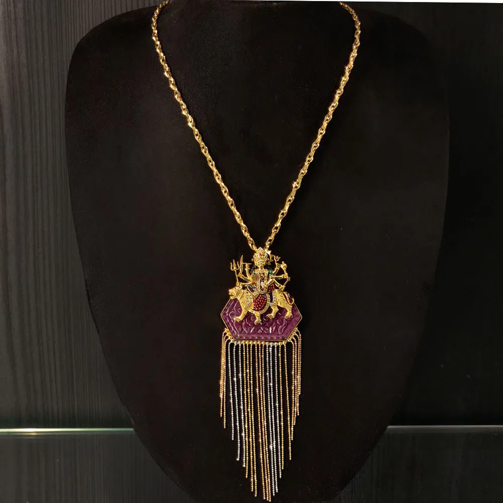 Durga Maa Necklace With Tassels