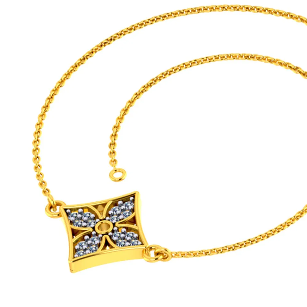 Finely Crafted 18k Gold And Diamond Bracelet For Women With Floral Motif From Pc Chandra Diamond Collection