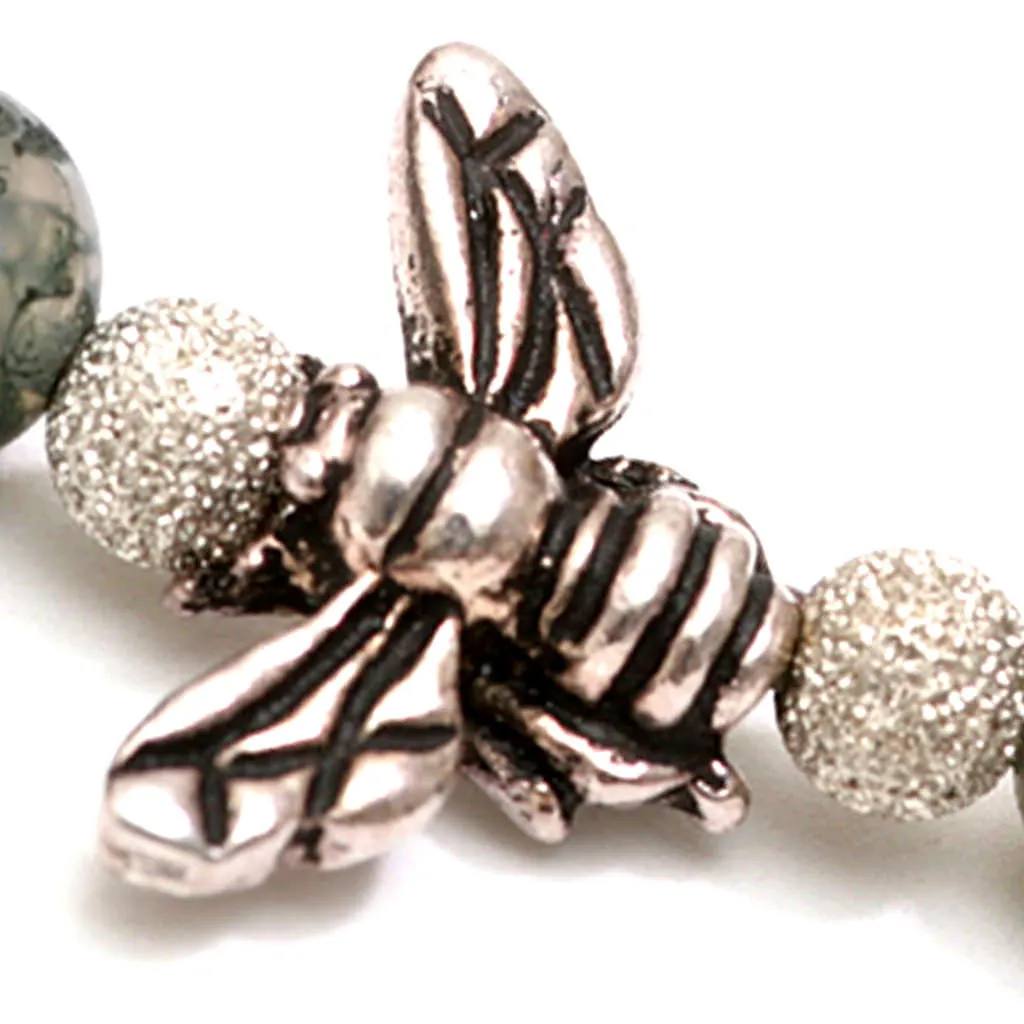 Fly Charms Gemstone Bracelet