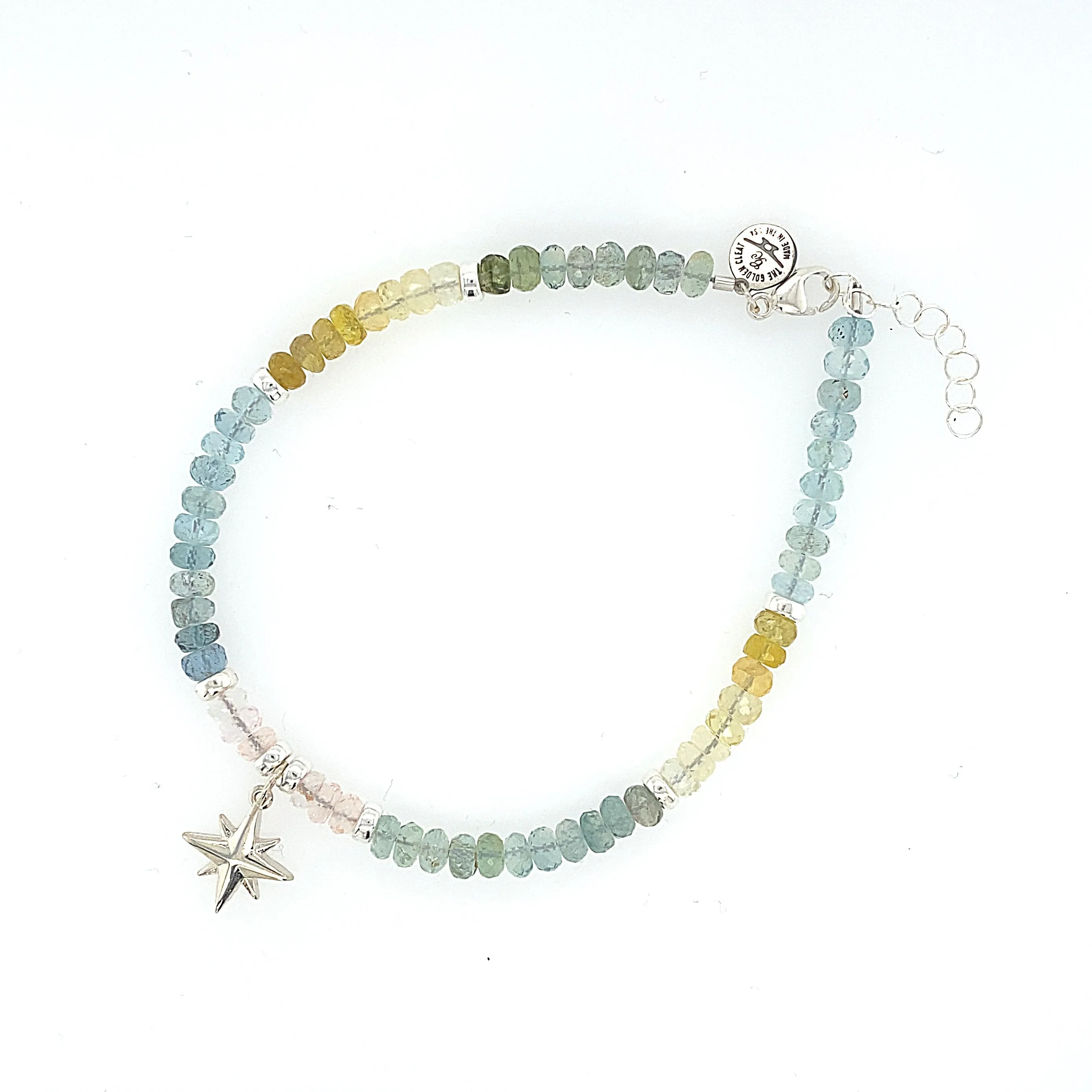 Gemstone Compass Rose Bracelet