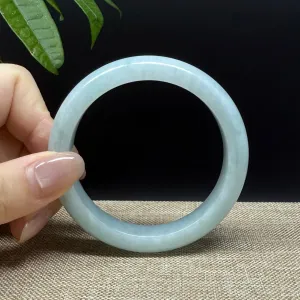 Genuine Burmese Green Jade Jadeite Bangle Bracelet ( 56.2mm )