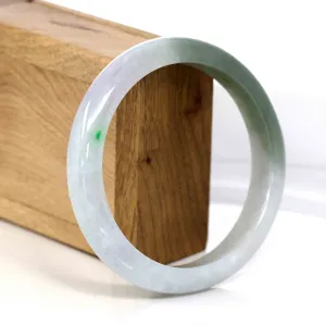 Genuine Burmese Lavender Jadeite Jade Bangle Bracelet ( 62.56 mm ) #348