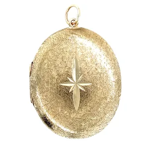Gold Oval Locket