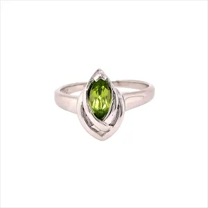 Kaleidoscope Marquee Peridot Celtic Style Ring