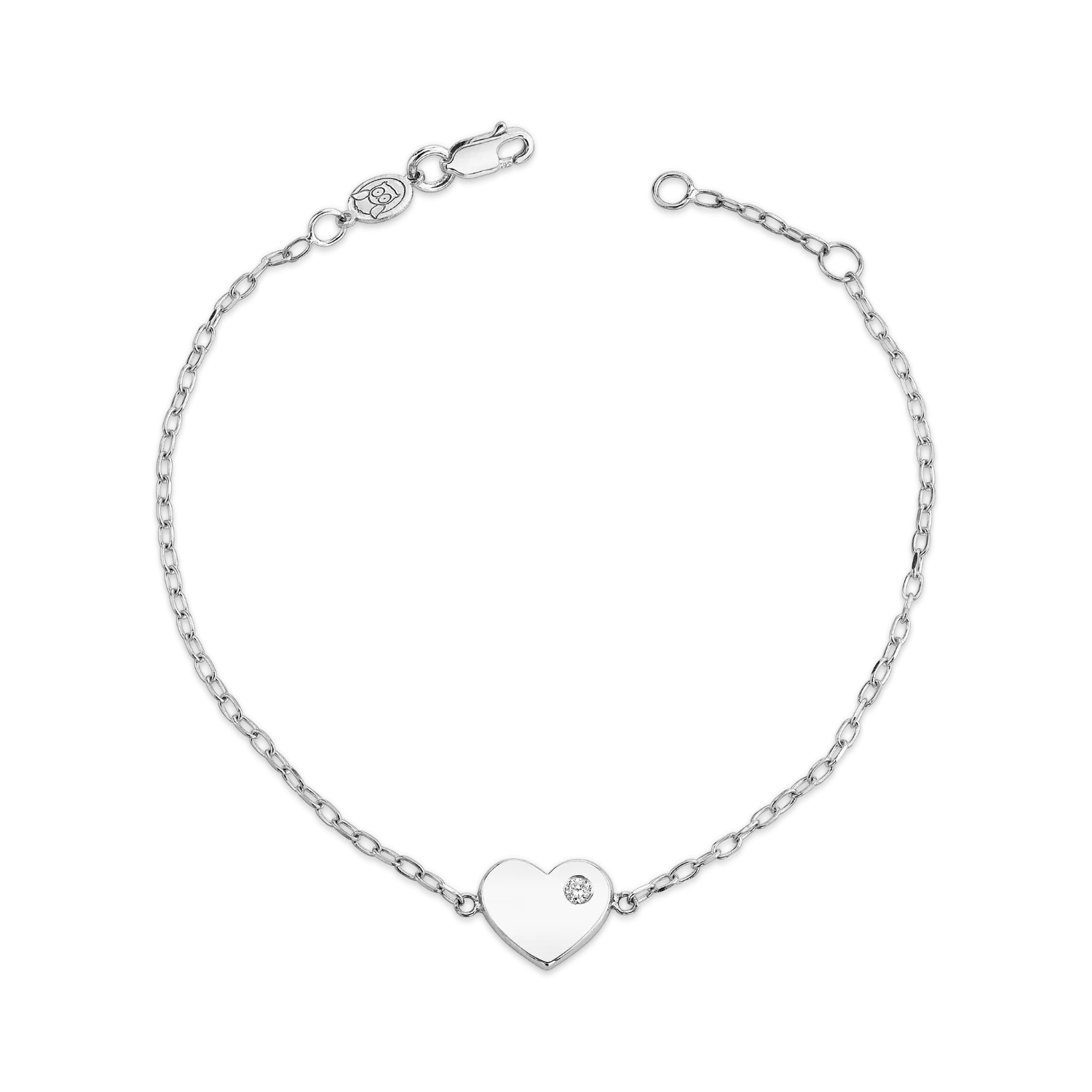 Kids Birthstone Heart Bracelet