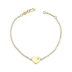 Kids Birthstone Heart Bracelet
