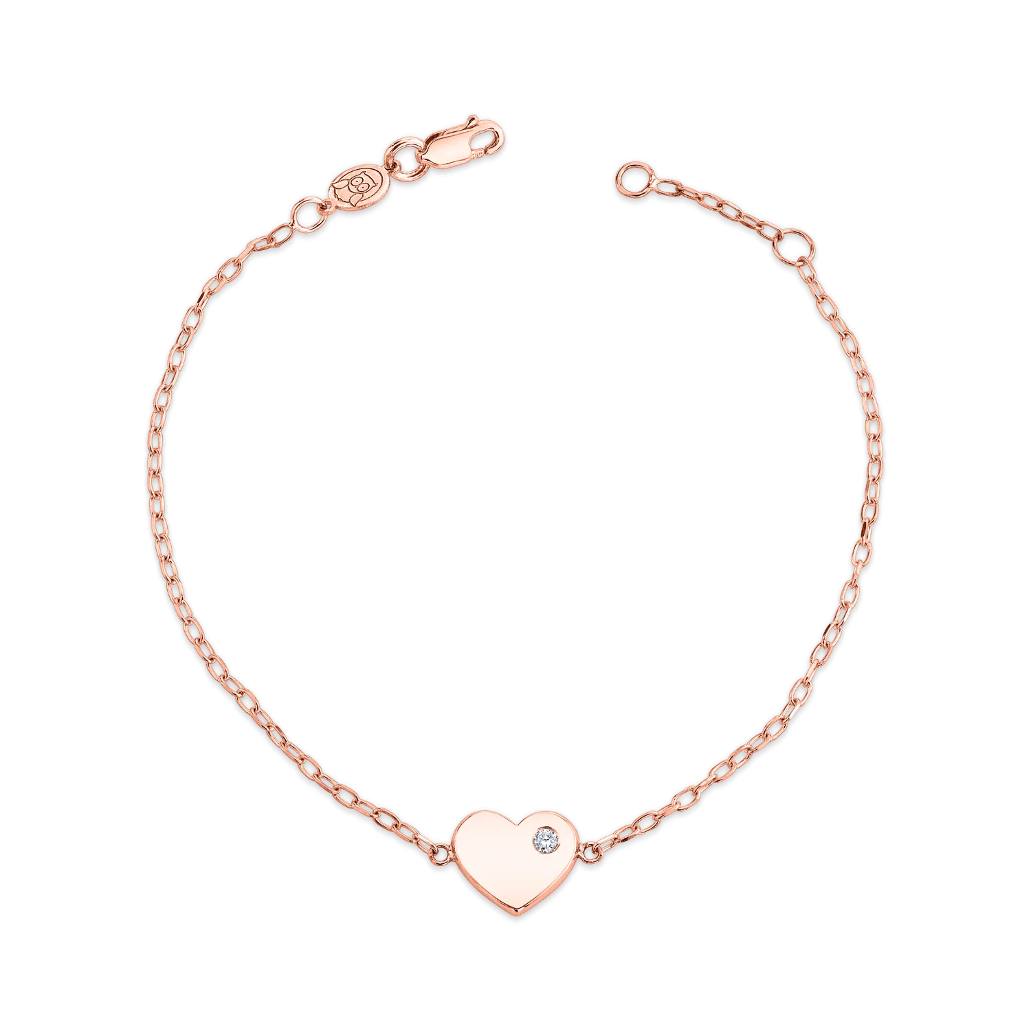 Kids Birthstone Heart Bracelet