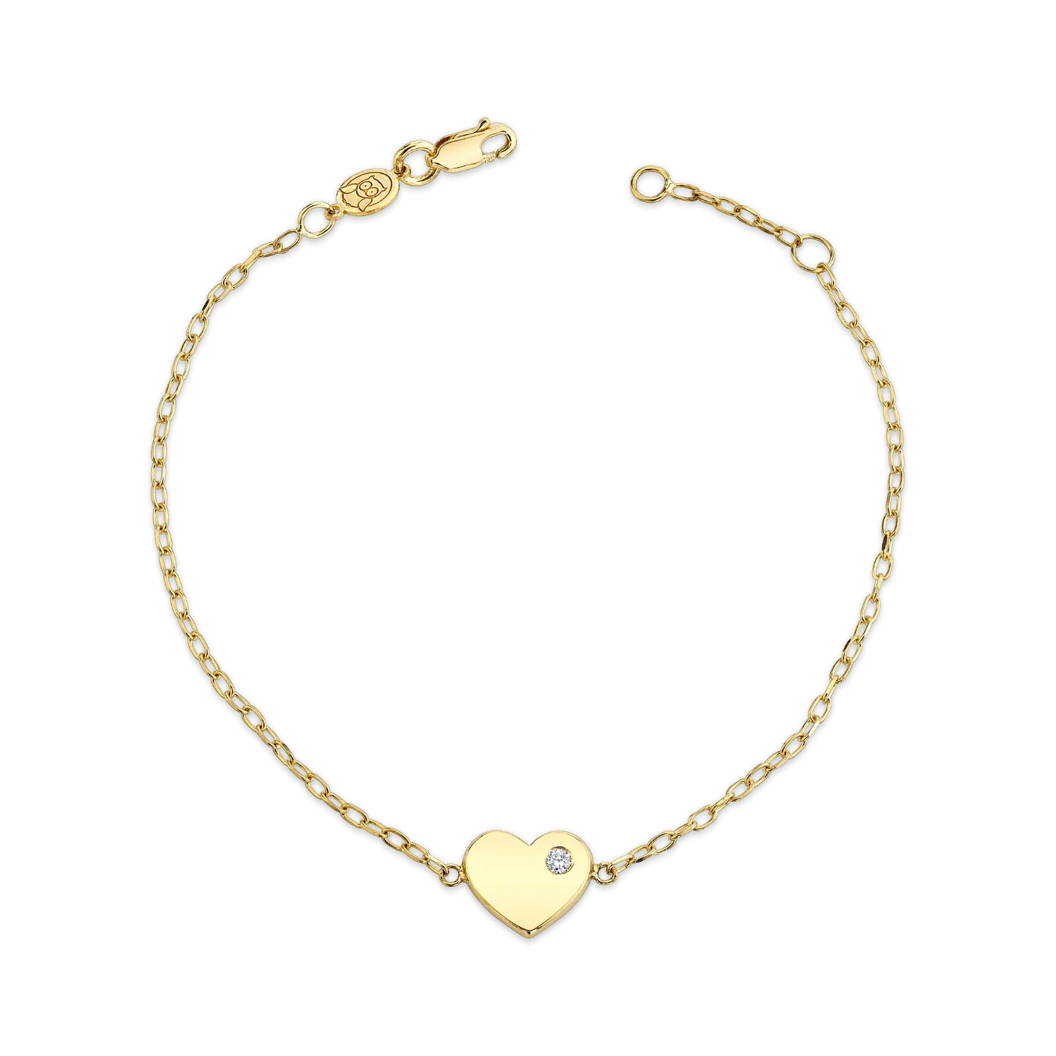Kids Birthstone Heart Bracelet