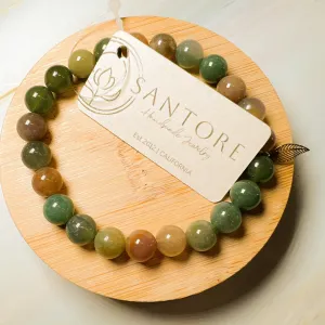 Mala: Indian Agate Bead Bracelet